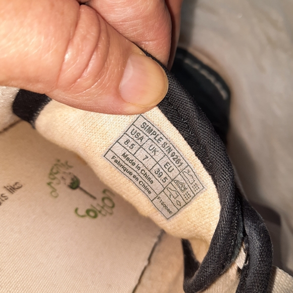 "Simple" hemp pokadot navy sneakers - Picture 9 of 13